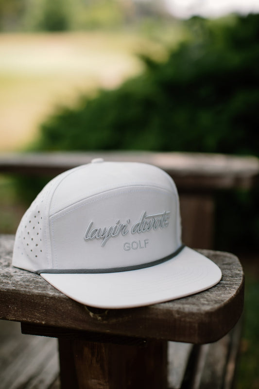 White & Silver Rope Hat