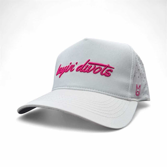 White and Pink Performance Hat