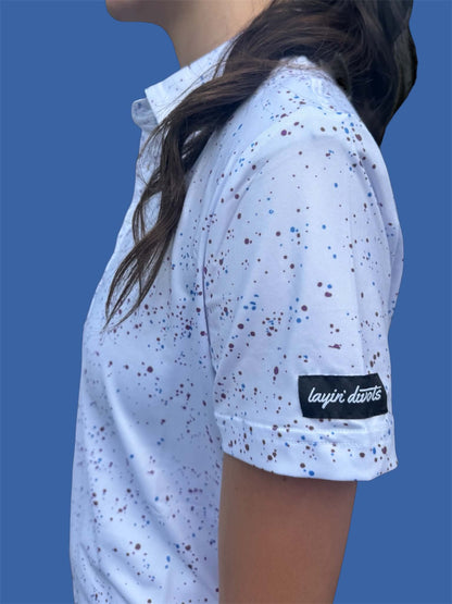Ladies Speckled With Sleeves