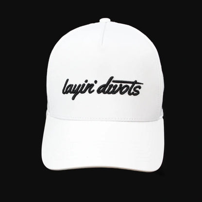 White Performance Snapback Hat